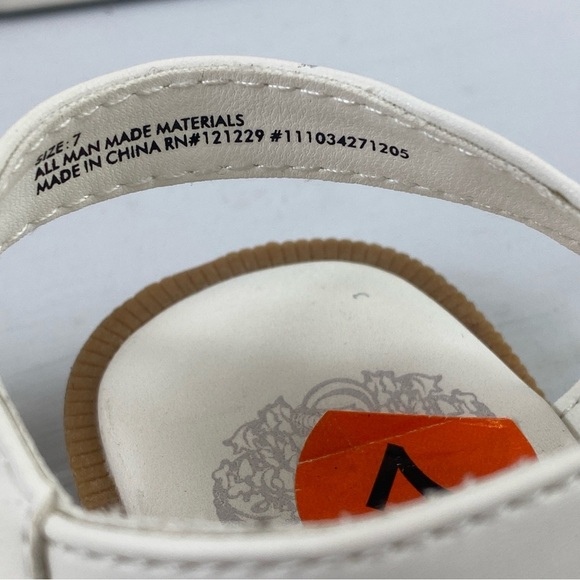 Vince Camuto Toddler Girl's Gladiator‎ Sandal Vegan Leather Adjustable Strap 7 - Picture 7 of 10